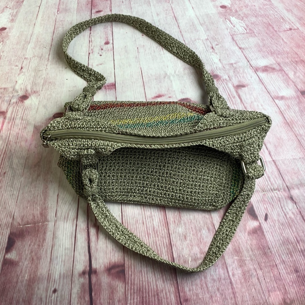 💵The SAK Belle Striped Crochet Hobo Bag - Picture 6 of 10